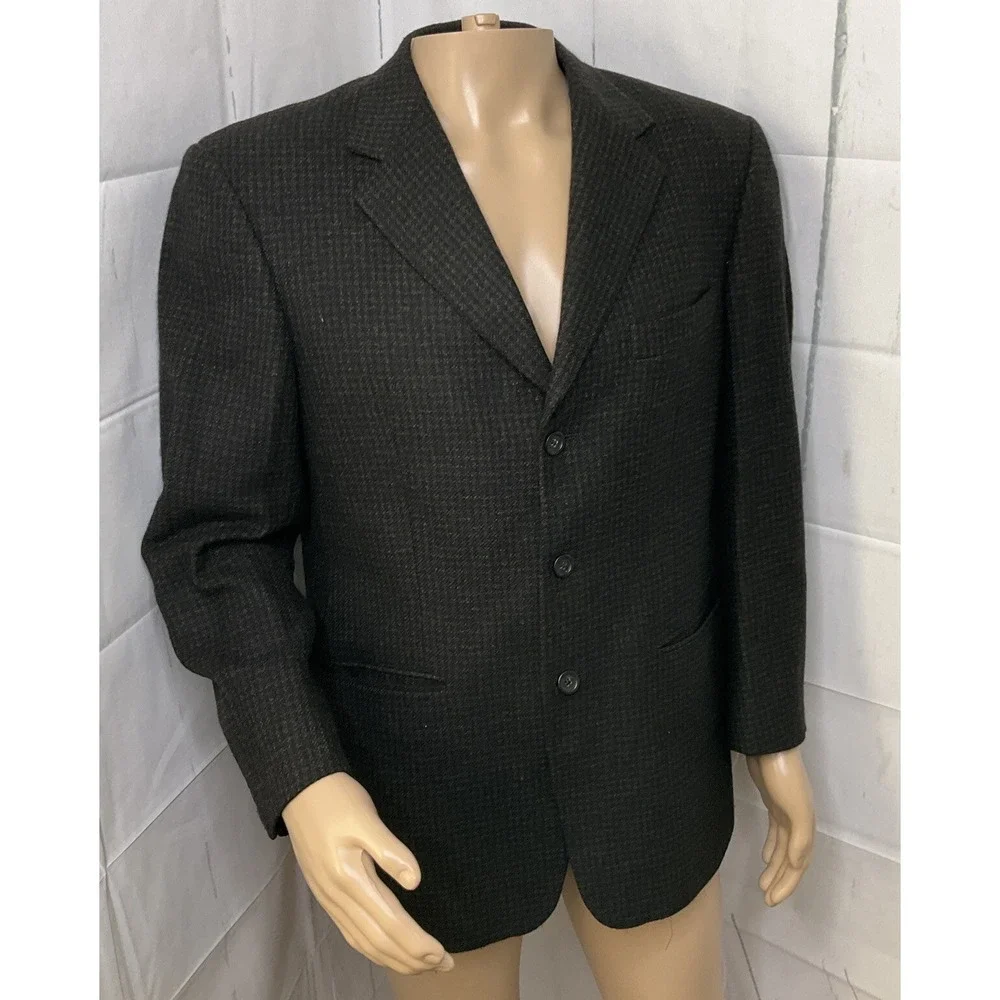 Burberry London Blazer Jacket Saks Of Fifth 3-Button Wool‎ Cashmere Blend Men 40